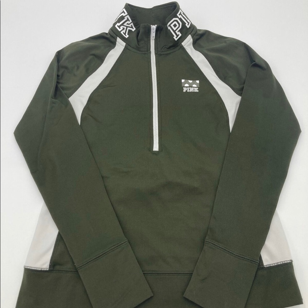 Pink olive green ultimate zip up